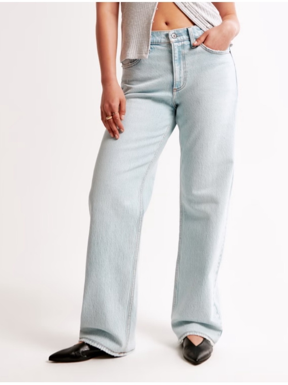 Abercrombie & Fitch curve love low rise baggy jean